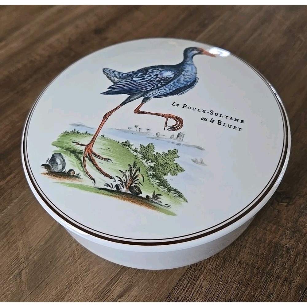 VTG Villeroy & Boch Luxembourg La Poule-Sultane Ou Le Bluet Lidded Dish EUC